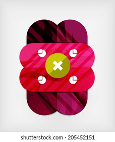 Modern web presentation design layout. Interface or infographic template