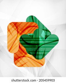 Modern web presentation design layout. Interface or infographic template