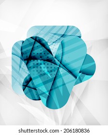 Modern web presentation design layout. Interface or infographic template