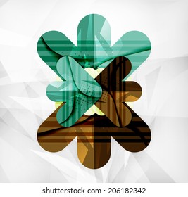 Modern web presentation design layout. Interface or infographic template