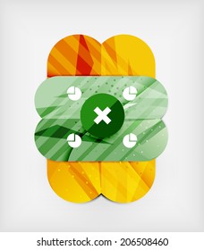 Modern web presentation design layout. Interface or infographic template