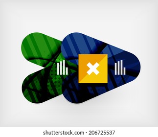 Modern web presentation design layout. Interface or infographic template