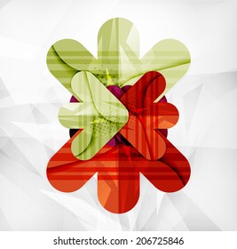 Modern web presentation design layout. Interface or infographic template