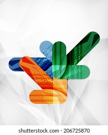 Modern web presentation design layout. Interface or infographic template