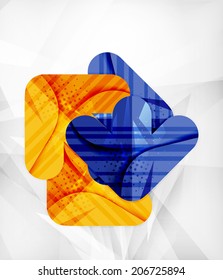 Modern web presentation design layout. Interface or infographic template