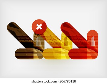 Modern web presentation design layout. Interface or infographic template