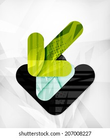 Modern web presentation design layout. Interface or infographic template