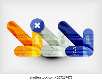 Modern web presentation design layout. Interface or infographic template