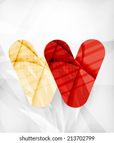 Modern web presentation design layout. Interface or infographic template