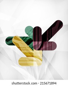 Modern web presentation design layout. Interface or infographic template