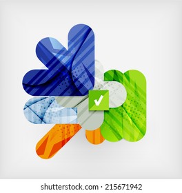 Modern web presentation design layout. Interface or infographic template