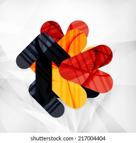 Modern web presentation design layout. Interface or infographic template