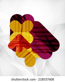 Modern web presentation design layout. Interface or infographic template