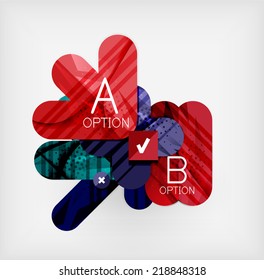 Modern web presentation design layout. Interface or infographic template