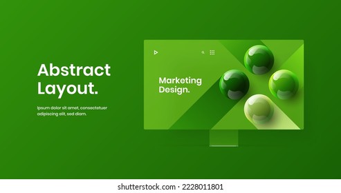 Modern web project vector design layout. Original display mockup presentation illustration.