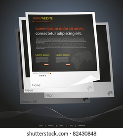 Modern web site design template vector