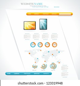 modern web site editable template