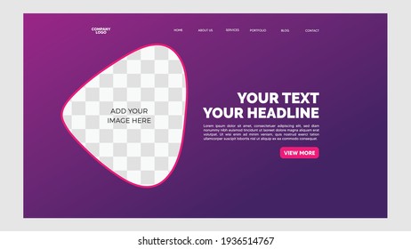 Modern web slider design template