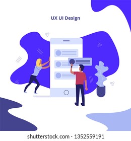 modern web template app design