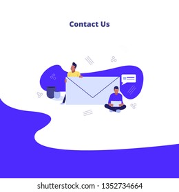 modern web template contact us 