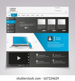 Modern web template, Ideal for business website with a lot of design elemenets. 