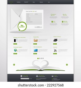 Modern web template, Ideal for business website with a lot of design elemenets. 