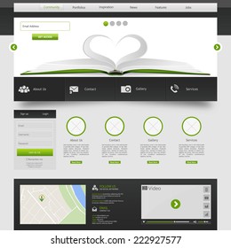 Modern web template, Ideal for business website with a lot of design elemenets. 