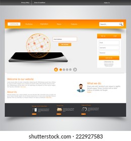 Modern web template, Ideal for business website with a lot of design elemenets. 
