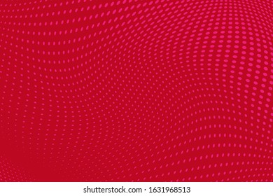Modern web template with pink halftone on purple background. Monochrome backdrop. Dynamic effect. Decoration element. Colorful background vector. Geometric style. Vector symbol. Round shape.