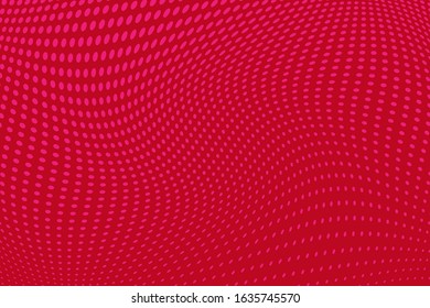 Modern web template with pink halftone on purple background. Monochrome backdrop. Dynamic effect. Decoration element. Colorful background vector. Geometric style. Vector symbol. Round shape.