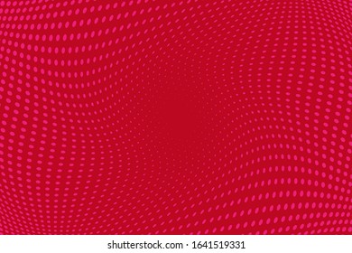 Modern web template with pink halftone on purple background. Monochrome backdrop. Dynamic effect. Decoration element. Colorful background vector. Geometric style. Vector symbol. Round shape.