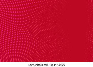 Modern web template with pink halftone on purple background. Monochrome backdrop. Dynamic effect. Decoration element. Colorful background vector. Geometric style. Vector symbol. Round shape.