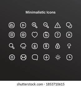 Modern Web/app Icons. Vector Collection