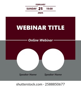 Modern Webinar Flyer Template – Professional, Engaging Design