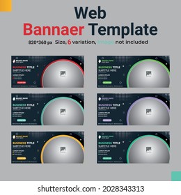 Modernes Design für Website-Banner