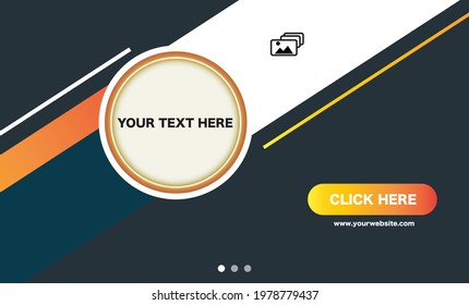 Modern website design abstract template Pro Vector 
