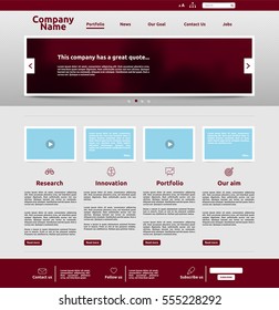 Modern website design for business, vector illustration