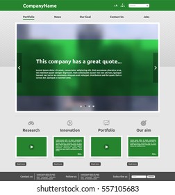 Modern website design for business, vector illustration