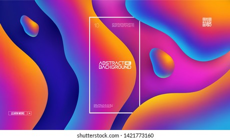 Modern website design on light backdrop. Business vector template. Abstract web banner. Color abstract background. Graphic design geometric shape. Blue gradient. Hipster modern geometric abstract.