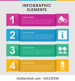 Modern website infographic template. infographic design with website icons includes pill, rank, info. can be used for presentation, diagram, annual report, web design.