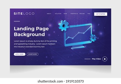 Diseño de fondo de la página de inicio del sitio web moderno 