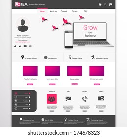Modern Website template 