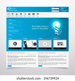 Modern Website Template EPS 10 Vector illustration