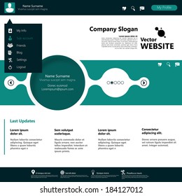 Modern Website Template minimalistic design 