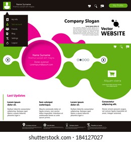 Modern Website Template minimalistic design 