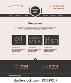 Modern Website Template Restaurant