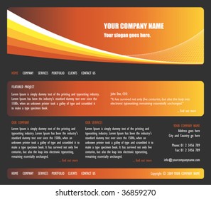 modern website template, vector illustration