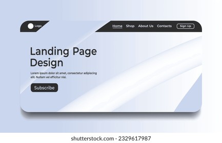 Modern website template for websites, landing page or apps.