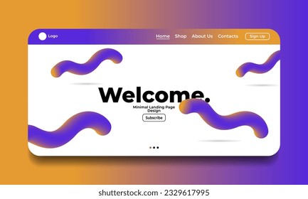 Moderne Website-Vorlage für Websites, Landing-Page oder Apps.