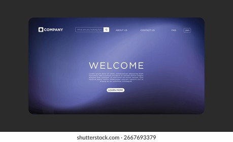 La moderna Plantilla de Sitio web da la bienvenida a los visitantes con un diseño limpio y una navegación fácil de usar